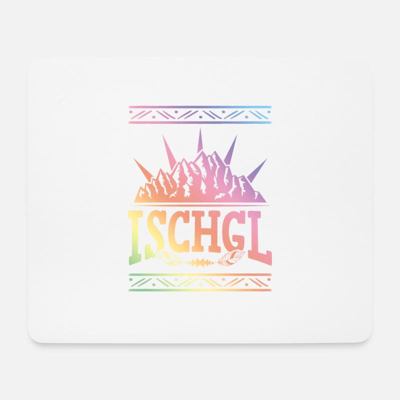 Ischgl Alpen Österreich - Mousepad (Querformat) - Weiß