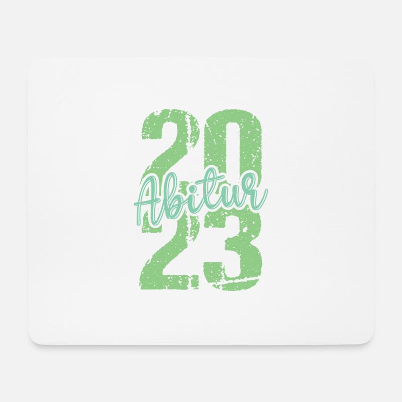 Abitur Gymnasium Damen und Herren Abi 2023 - Mousepad (Querformat) - Weiß