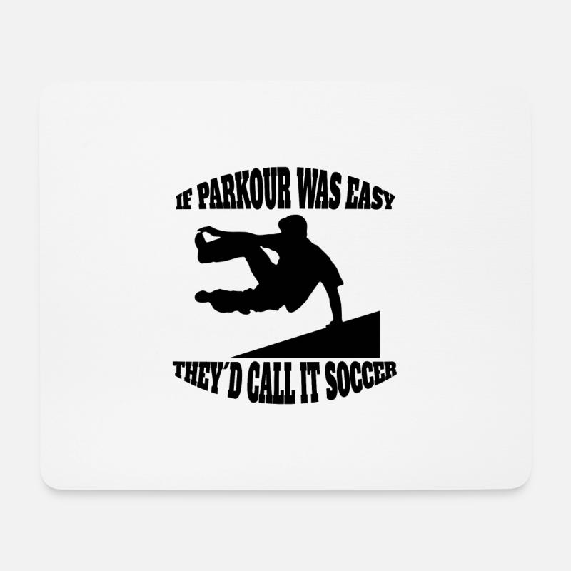 Parkour Läufer Geschenk Extremsport Parkourläufer - Mousepad (Querformat) - Weiß