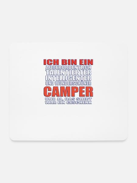 Camper Geschenkidee Camping - Mousepad (Querformat) - Weiß