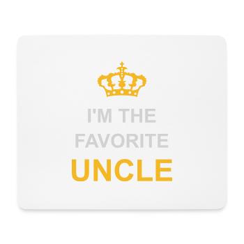 at The Favorite Uncle - Mouse Pad (horizontal) - white - Front
