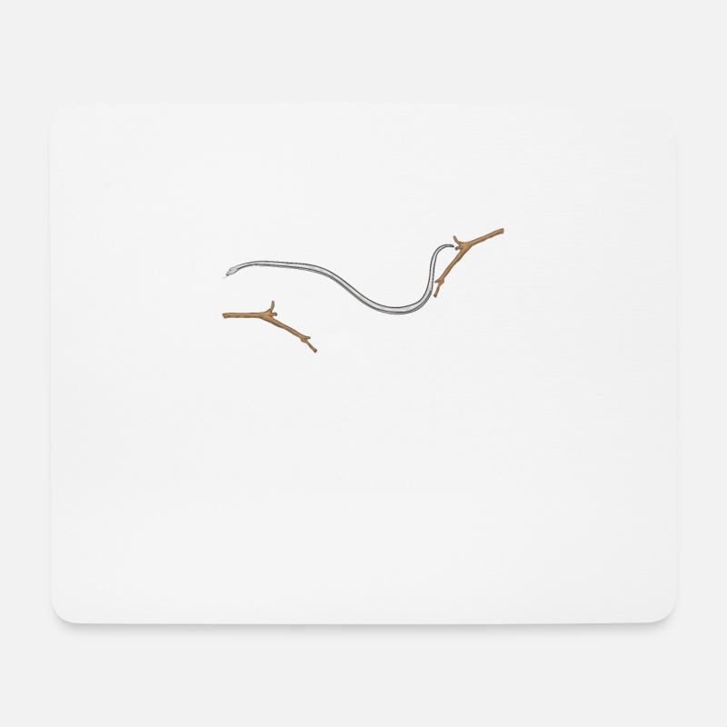 Fliegende Schlange Gleitende Schlange Chrysopelea - Mousepad (Querformat) - Weiß