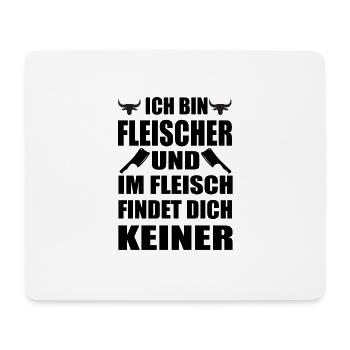 Fleischer Metzger Schlachter - Mousepad (Querformat) - Weiß - Vorne