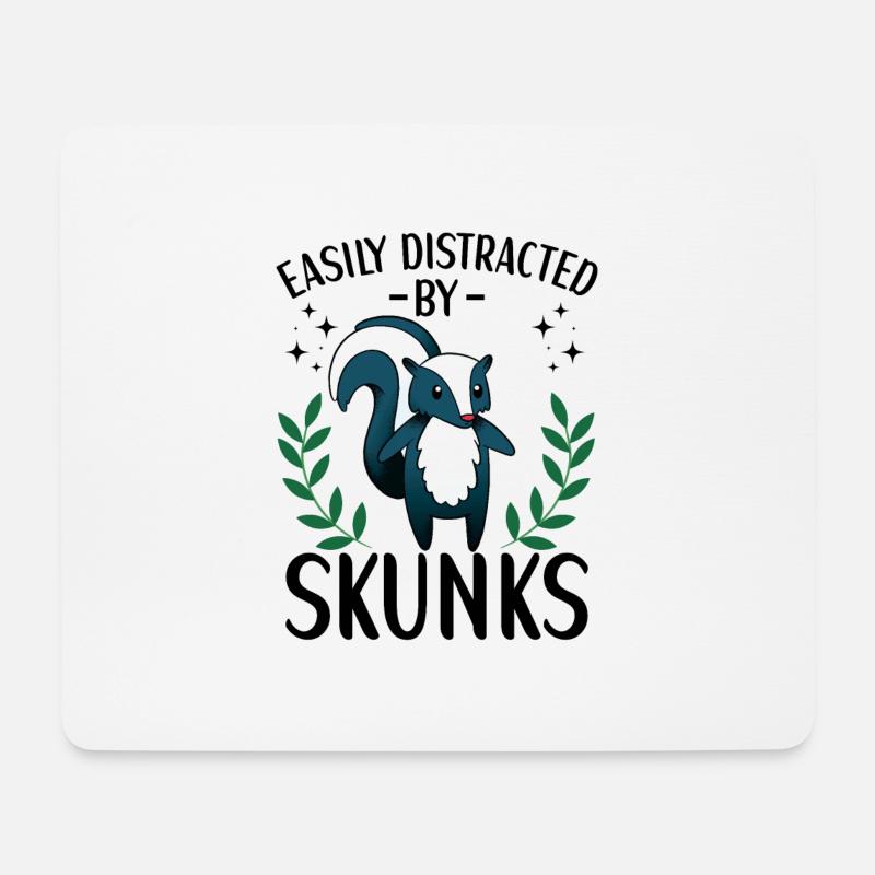 Stinktier Outfit Stinktier Liebhaber - Mousepad (Querformat) - Weiß