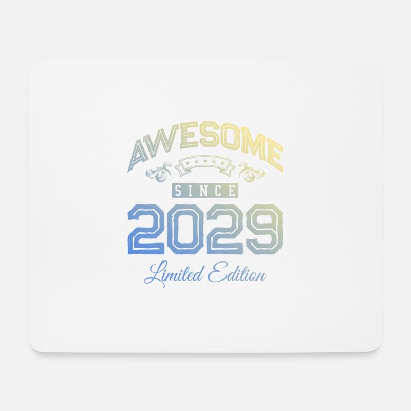 2029 awesome since - Mousepad (Querformat) - Weiß