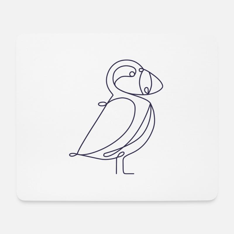 Papageitaucher Papageientaucher Island Puffin - Mousepad (Querformat) - Weiß