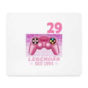 29. Geburtstag Gamer zocken Geburtstjahr 1994 - Mousepad (Querformat) - Weiß - Vorne