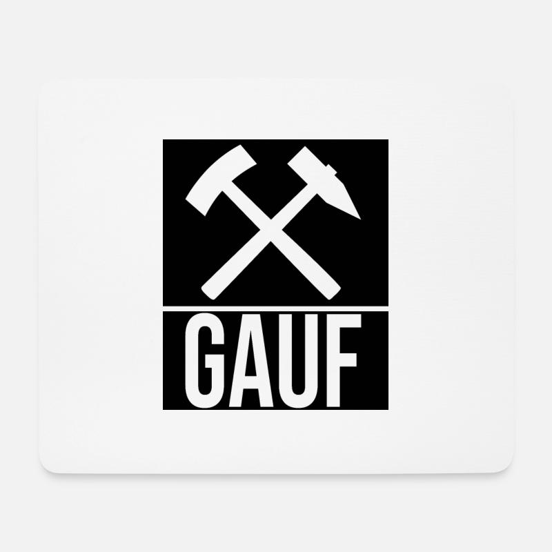 Erzgebirge Gauf Gruß - Mousepad (Querformat) - Weiß