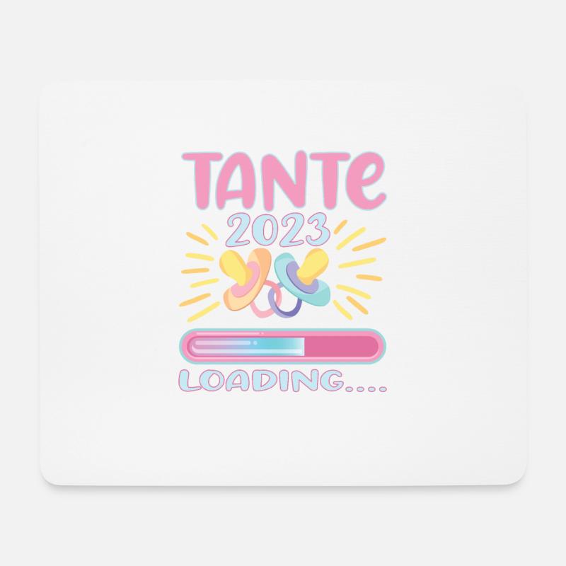 Tante 2023 Loading - Mousepad (Querformat) - Weiß