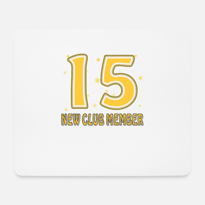 GEBURTSTAG 15 - Mousepad (Querformat) - Weiß