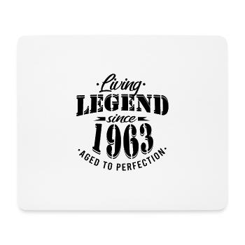Lebende Legende seit 1963 Sprüche - Mousepad (Querformat) - Weiß - Vorne