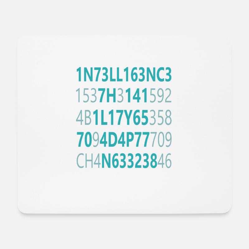 Intelligence Is The Ability To Adapt To Change - Mousepad (Querformat) - Weiß