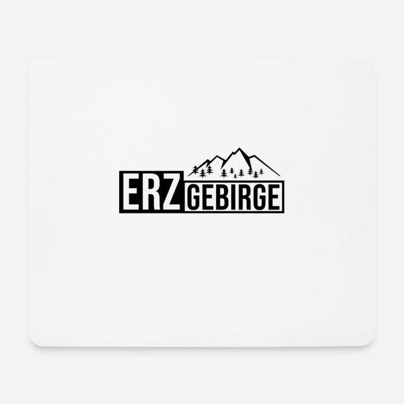 Erzgebirge Heimat Logo - Mousepad (Querformat) - Weiß