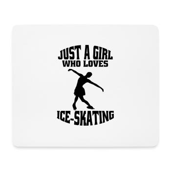 Figure skating ice skating skate figure skating - Mouse Pad (horizontal) - white - Front