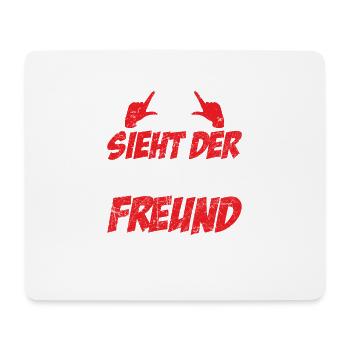 So Sieht Der Beste Freund Der Welt Aus - Mousepad (Querformat) - Weiß - Vorne