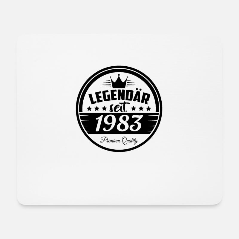 Geburtstag legendär seit 1983 - Mousepad (Querformat) - Weiß