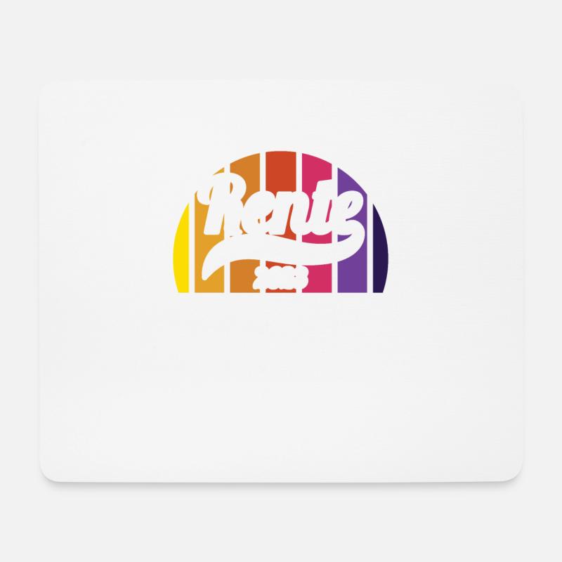Rentner 2023 Rentnerin 2023 Rente 2023 - Mousepad (Querformat) - Weiß