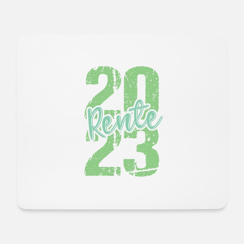 Rentner 2023 Rentnerin 2023 Rente 2023 - Mousepad (Querformat) - Weiß