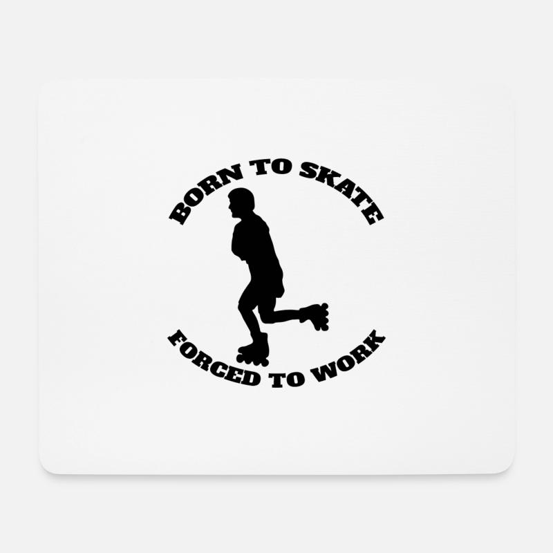 Rollschuh Inliner Skaterin Geschenk Inline skaten - Mousepad (Querformat) - Weiß