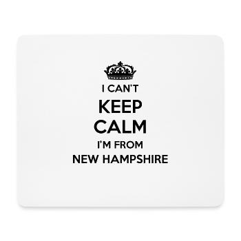 Ich Kann Nicht Ruhig Bleiben - New Hampshire - Mousepad (Querformat) - Weiß - Vorne