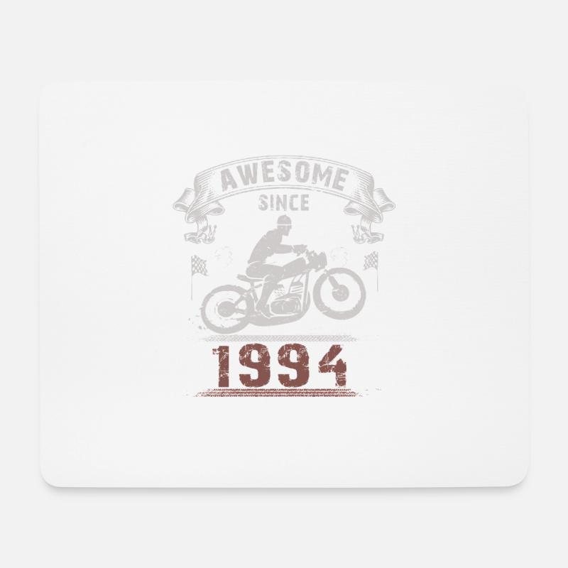 Awesome since 1994, Biker 29. Geburtstag - Mousepad (Querformat) - Weiß