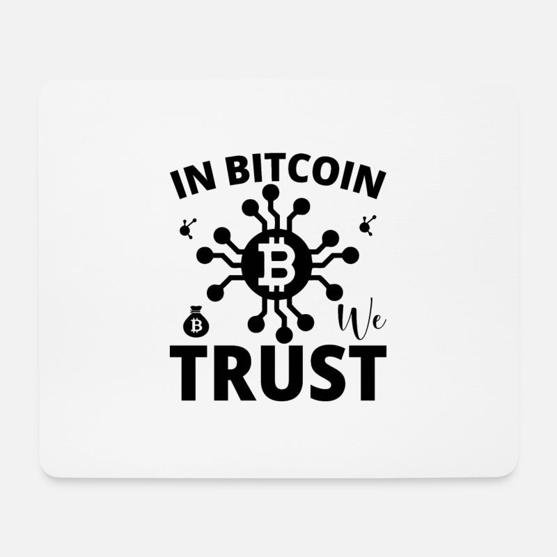 Bitcoin Spruch - Mousepad (Querformat) - Weiß