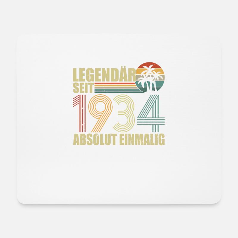 Legendär Seit 1934 Absolut Einmalig - Mousepad (Querformat) - Weiß