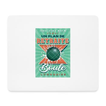 Boule Lyonnaise Retraite - Tapis de souris (format paysage) - blanc - Devant