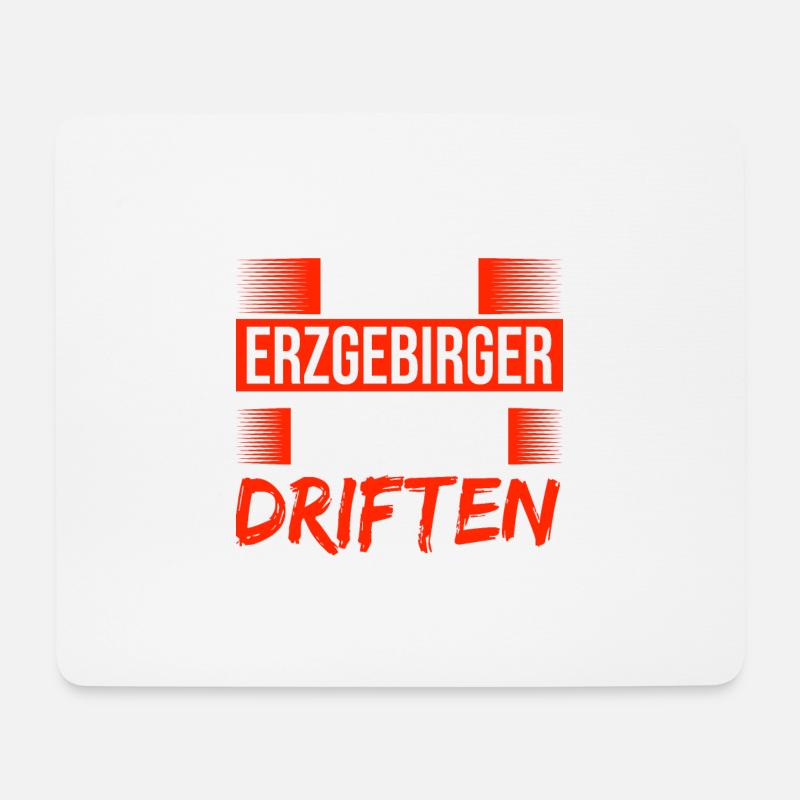 Erzgebirge driften - Mousepad (Querformat) - Weiß