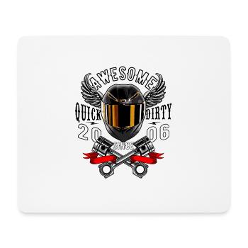 Génial depuis 2006, anniversaire du motard - Tapis de souris (format paysage) - blanc - Devant