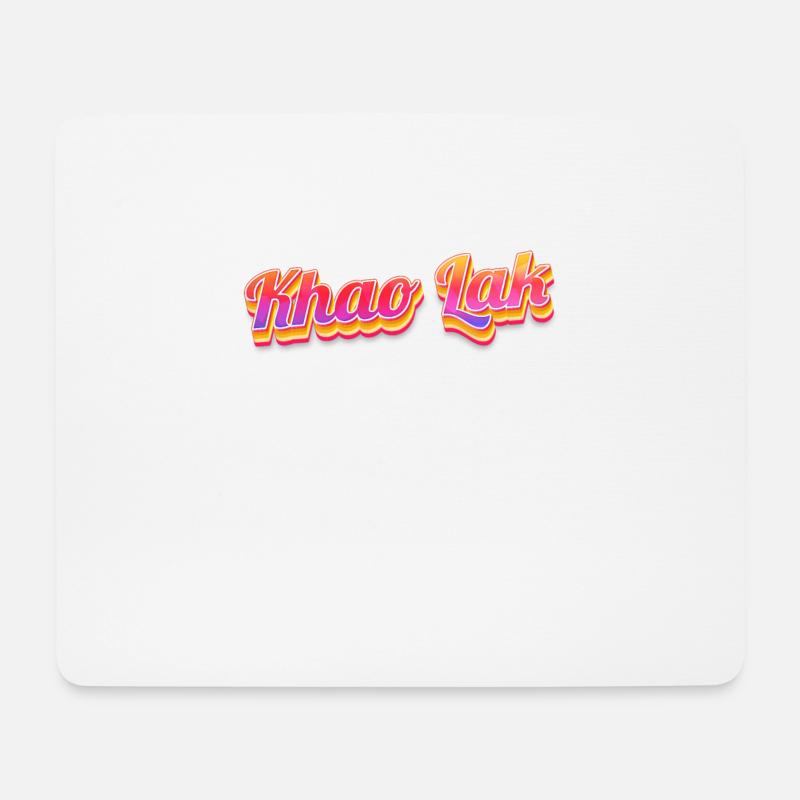 Vintage Thailand Urlaubsreise Asien Thai Khao Lak - Mousepad (Querformat) - Weiß