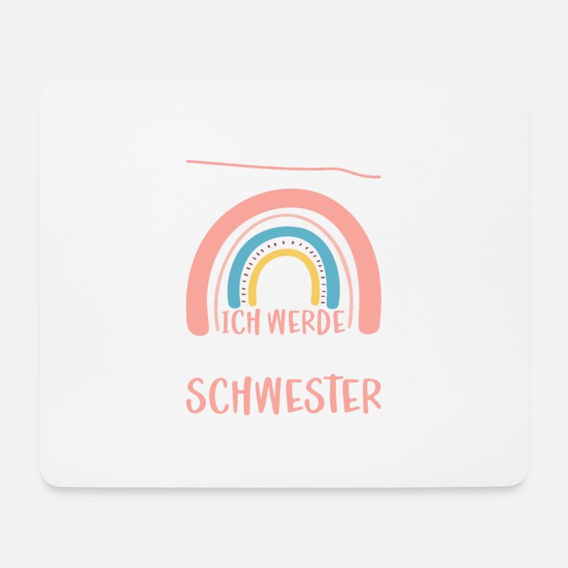 Ich Werde Große Schwester - Mousepad (Querformat) - Weiß