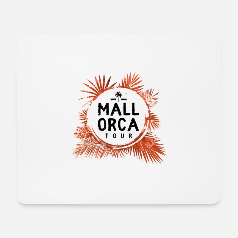 Mallorca Tour Bunt - Mousepad (Querformat) - Weiß
