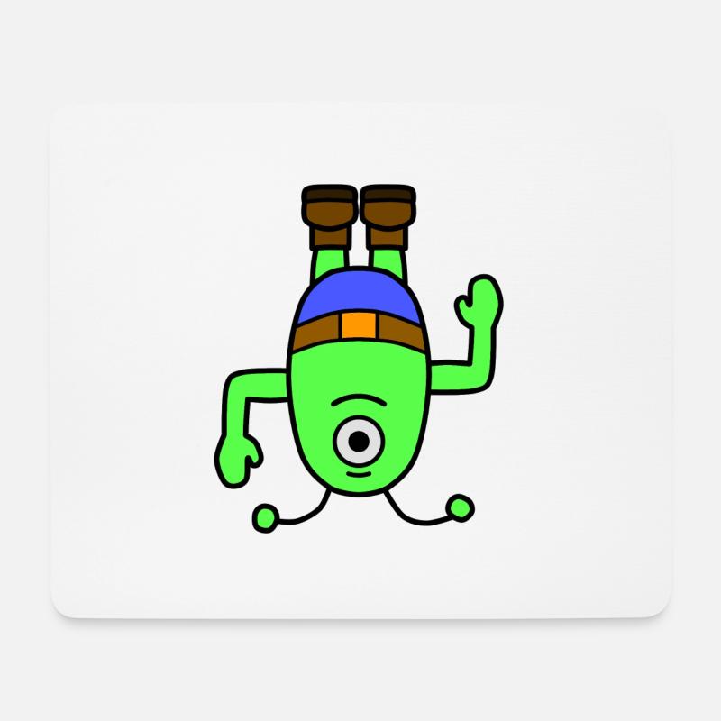 Alian - Mousepad (Querformat) - Weiß