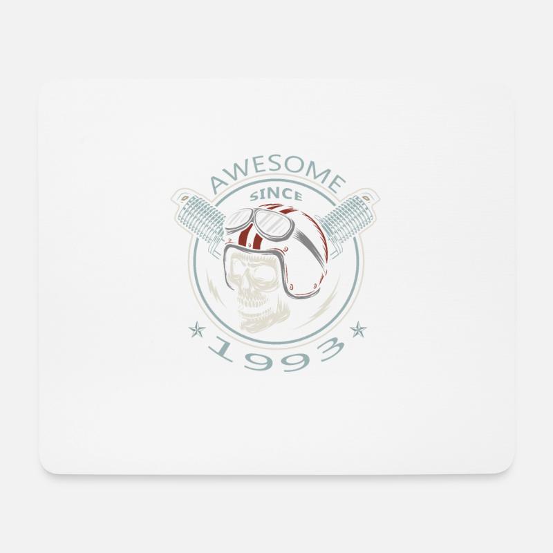 Awesome since 1993, Biker Geburtstag - Mousepad (Querformat) - Weiß