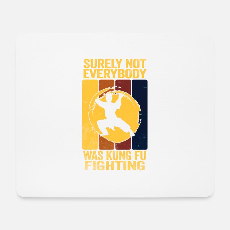 Sicherlich hat nicht jeder mit Kung Fu zu kämpfen - Mousepad (Querformat) - Weiß
