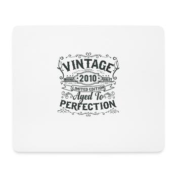 Limited Edition 2010 Vintage. Aged to Perfection - Mouse Pad (horizontal) - white - Front