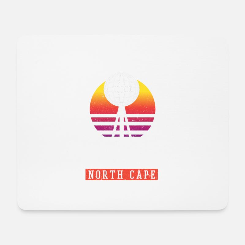 Nordkap/ North Cape team Rundreise design - Mousepad (Querformat) - Weiß