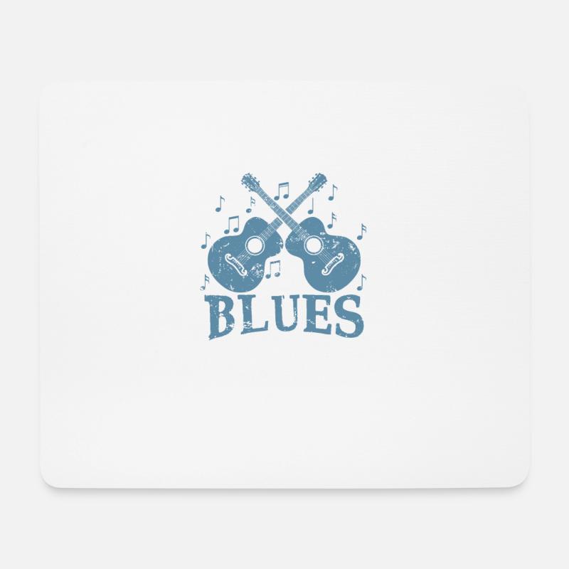 Just play me some Blues Music and I'll be good - Mousepad (Querformat) - Weiß