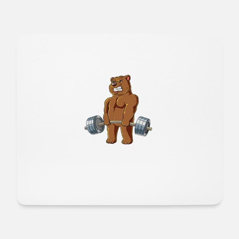 Nicht Stören Maschine In Betrieb Gym - Mousepad (Querformat) - Weiß