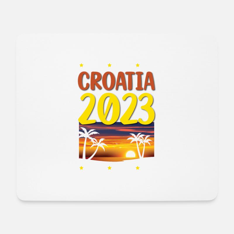 Croatia 2023 - Mousepad (Querformat) - Weiß