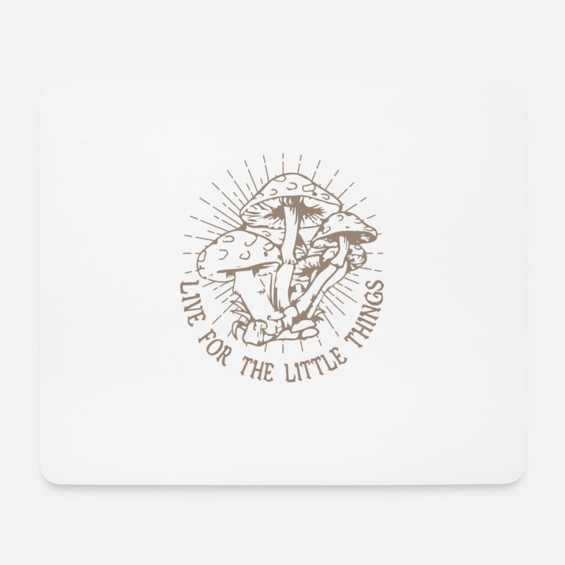 Naturliebhaber Goblincore Cottagecore Ästhetik - Mousepad (Querformat) - Weiß