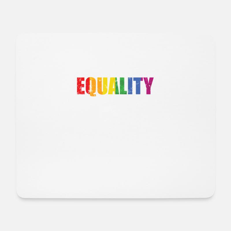Equality hurts no one LGBT Pride - Mousepad (Querformat) - Weiß