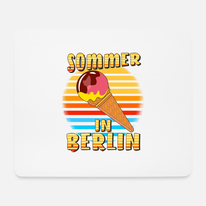 SOMMER IN BERLIN - Mousepad (Querformat) - Weiß