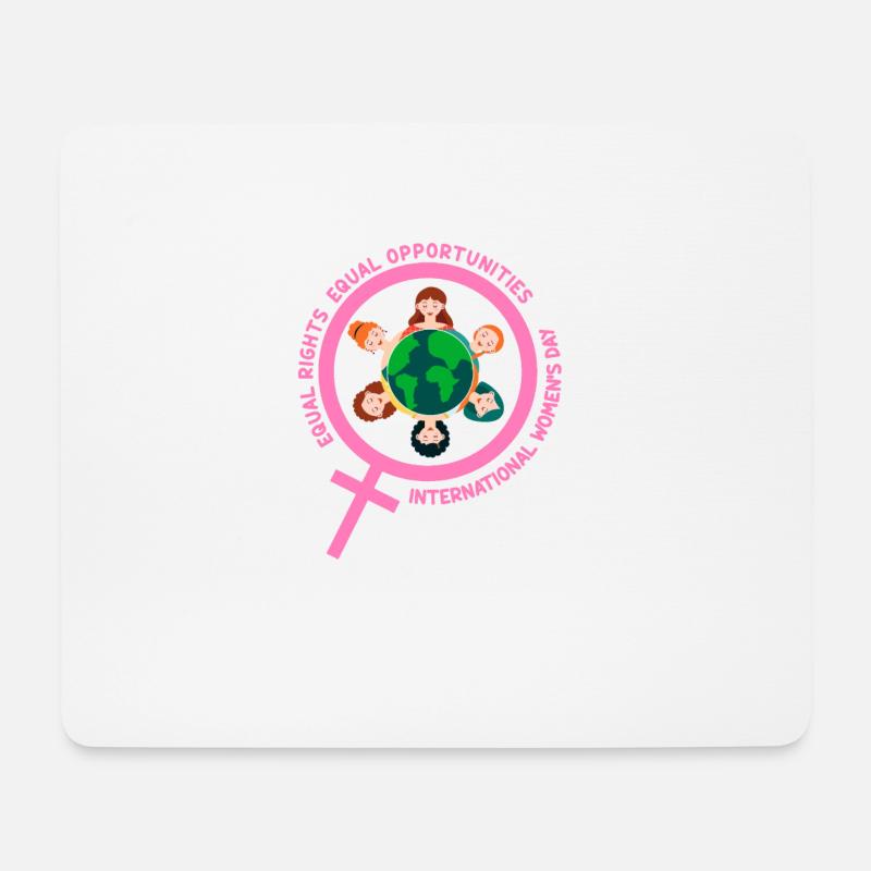 Gleiche Rechte Gleiche Verantwortung: International - Mousepad (Querformat) - Weiß