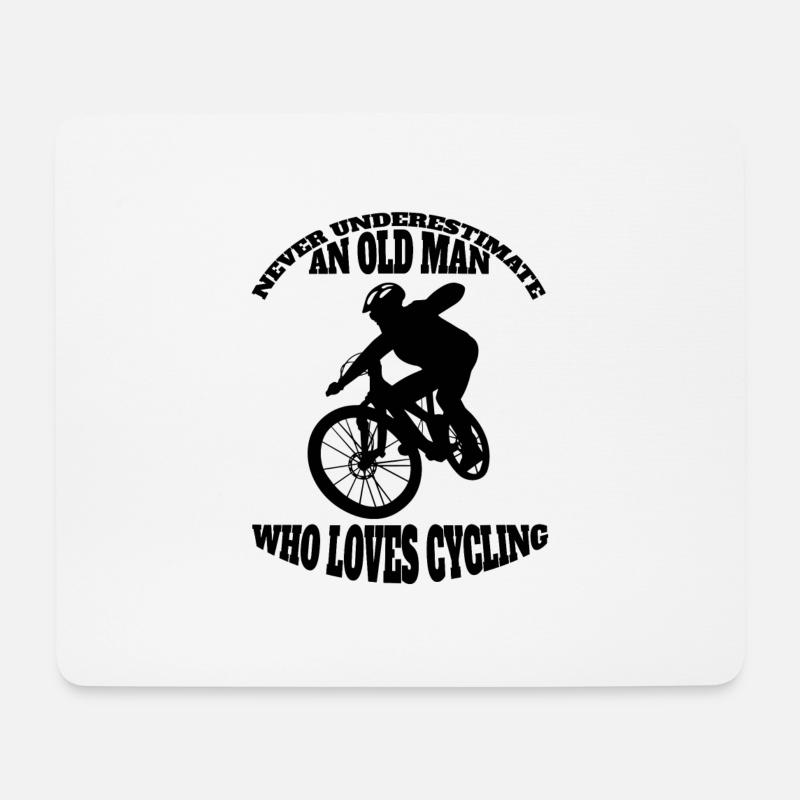 Cyclistes cyclistes Cyclistes Cyclistes - Tapis de souris (format paysage) - blanc