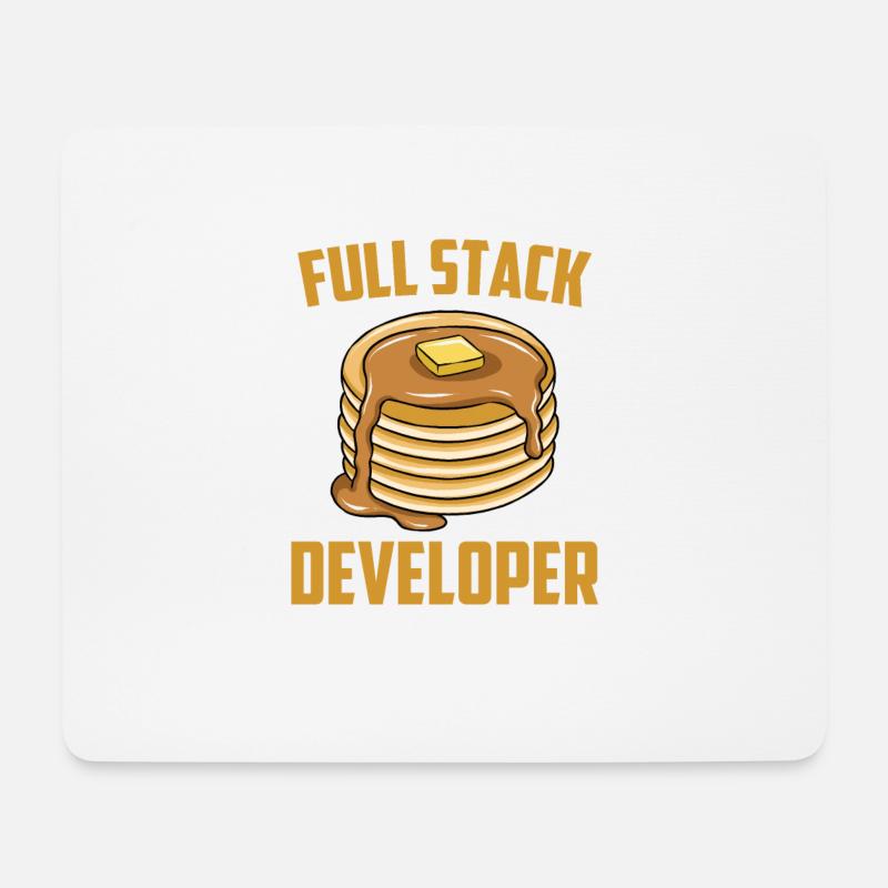 Full Stack Entwickler - Computer Coder Programmierer - Mousepad (Querformat) - Weiß