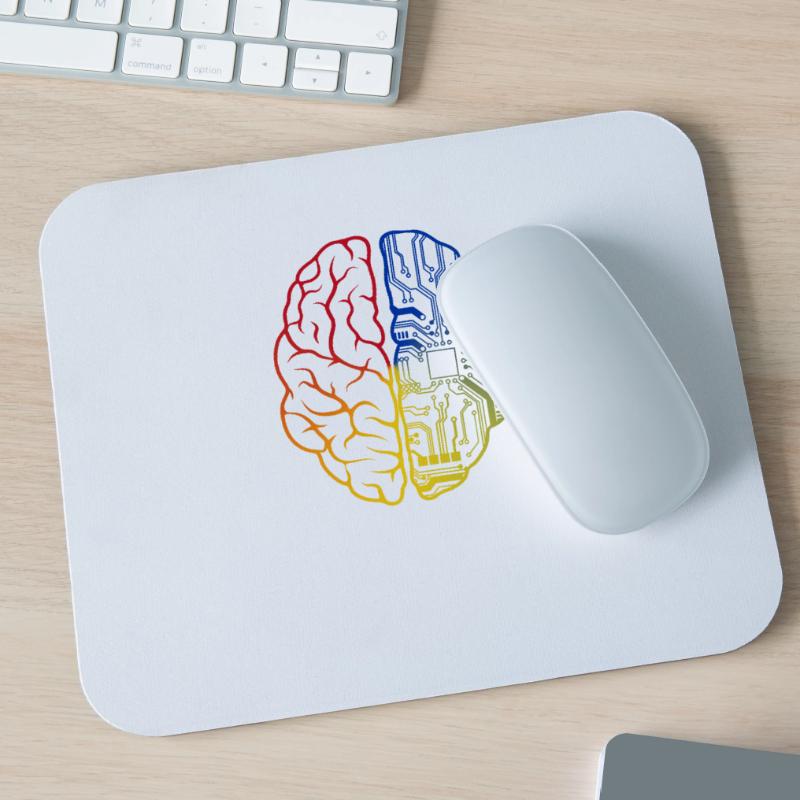 Programmer HTML - Developer Programming Brain Fun Mouse Pad (horizontal)