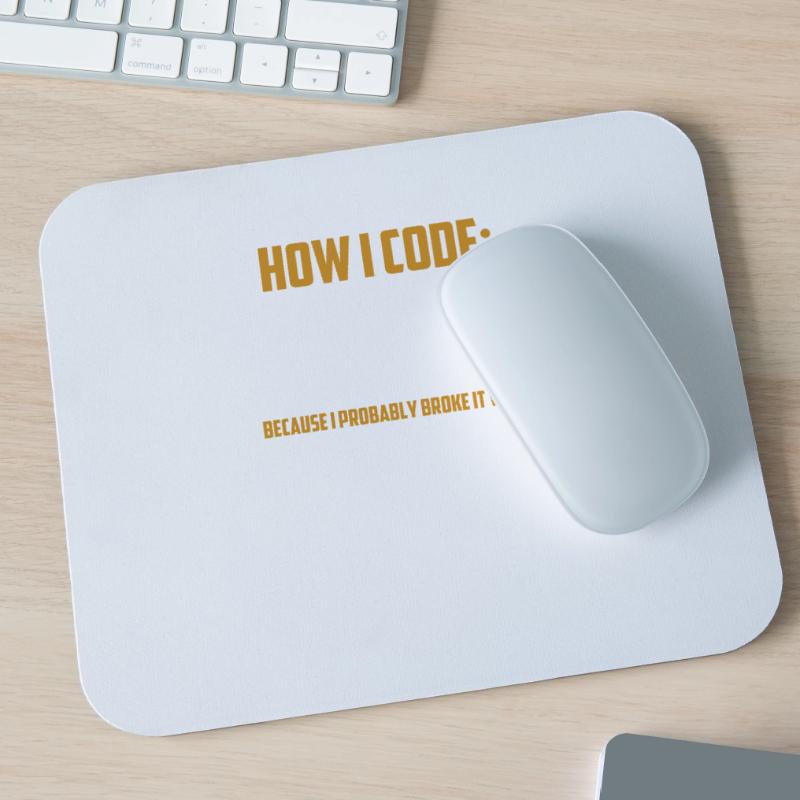 Programmierer Coder Entwickler Programmierung Codierung Wortspiel Mousepad (Querformat)