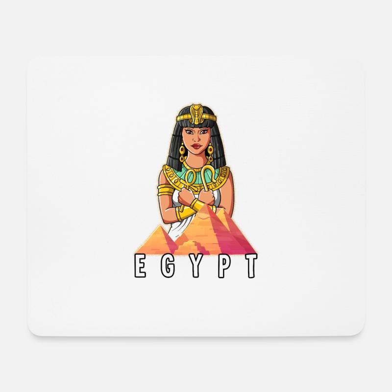 Ägypten Cleopatra Kleopatra Pharaonin - Mousepad (Querformat) - Weiß